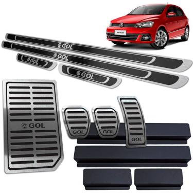 Imagem de Soleira Pedaleira Descanso Gol G6 G7 12 A 20 Manual Preto AR