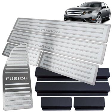 Imagem de Soleira Descanso De Pé Fusion 2006 A 2012 Prata Alto Relevo