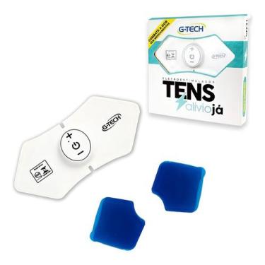 Imagem de Eletroestimulador G-Tech Massageador Tens Alivio Já Anvisa Cor Branco 