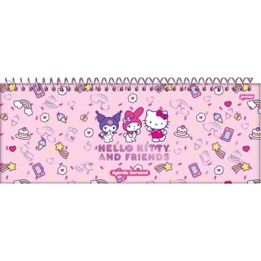 Imagem de Jandaia - Agenda Espiral Semanal 300X115mm CD 104PGS Besties Forever Doces e Confeitos FSC