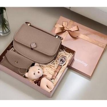 Imagem de Kit Bolsa Feminina Relogio Chaveiro Lindos Presente 4 Itens-Feminino