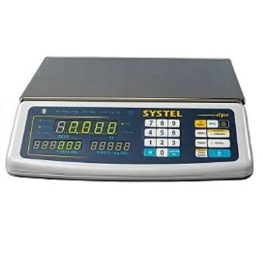 Imagem de Balança Comercial Systel Clipse 15kg Branca - Bateria - INMETRO