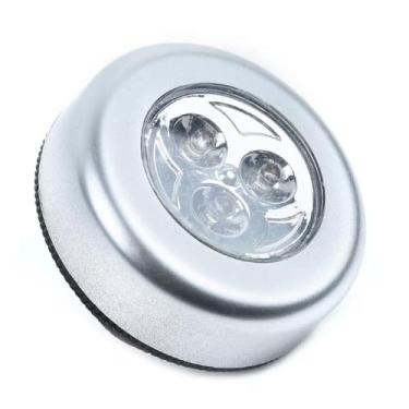 Imagem de Lâmpada Luminária C/Adesivo Colante Toque Sem Fio Led Pilha