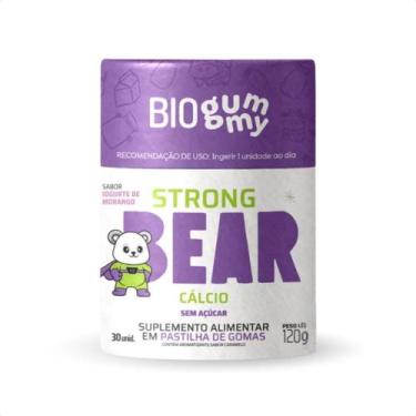 Imagem de Gummy Cálcio Strong Bear Biogummy Iogurte De Morango