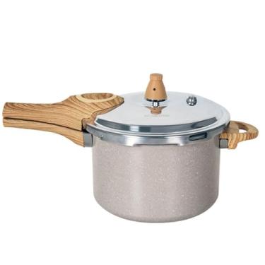 Imagem de Panela de Pressão Indução Brinox Antiaderente Ceramic Life Pressure 4,