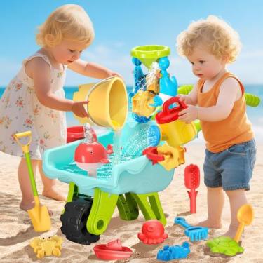 Imagem de Brinquedos de areia para água de praia Eterfun Beach Toy Trolley Car K
