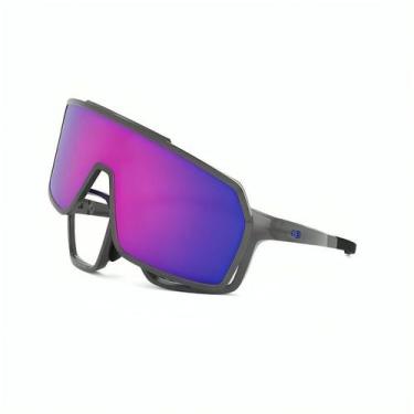 Imagem de Óculos de Grau HB Presto Clip On Graphene Blue Blue Chrome Lente 5,5 c