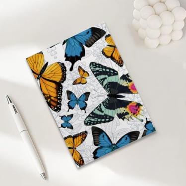 Imagem de Caderno de borboleta para viajantes, caderno A5 para anotações no escritório, agenda de 21 x 14,7 cm, agenda de viagem, 1
