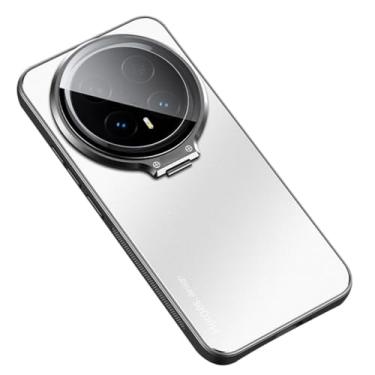 Imagem de LTLMYDAM Capa magnética para Honor Magic 8 Pro/8, suporte de proteção para câmera, capa fina, textura fosca, capa de carregamento sem fio, branca, 8