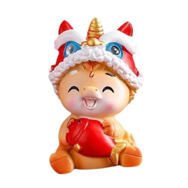 Imagem de KiBcsLic Miniatura de Cavalo em Resina, Estatueta de Cavalo para Decoração de Casa, Miniatura Colecionável, Enfeite Fofo para Mesa, Estante ou Objeto de, 5x8x4.5cm