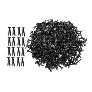 Imagem de Esquirla 300 peças de prendedores de papel, pinos de pressão, tachinhas, alfinetes para artesanato, tachinhas para scrapbooking e confecção de cartões, Preto