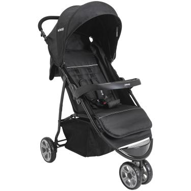 Imagem de Carrinho de Bebe para Passeio Kiddo Trio Melange Preto