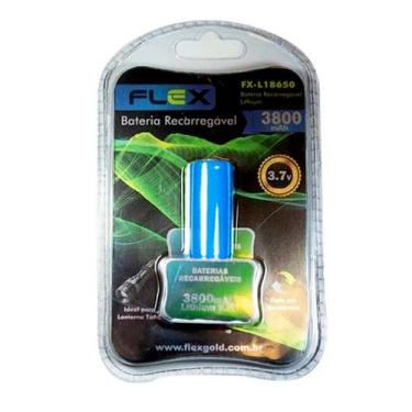 Imagem de Pilha Recarregável Lanterna Tática Flex 18650 3.7v 3800mAh