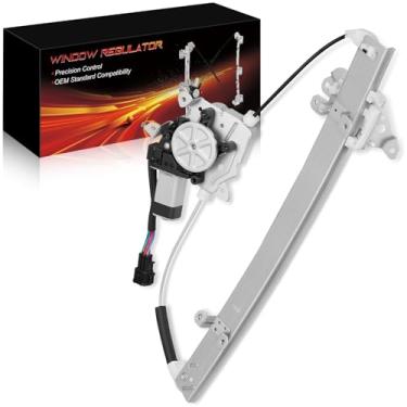 Imagem de AOTPAT Regulador de vidro elétrico dianteiro esquerdo com motor para: -Nissan Versa 2007 2008 2009 2010 2011 2012, Versa 07 08 09 10 11 12, 2 pinos de substituição do conector # 80721EE00B 751-211