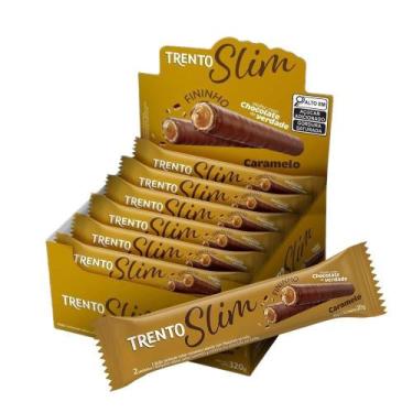 Imagem de Chocolate Trento Wafer Slim Caramelo 20g - Embalagem com 16 Unidades -