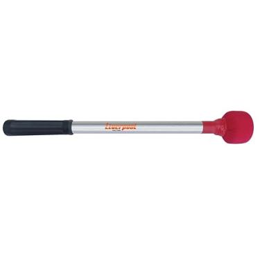 Imagem de Baqueta Liverpool Maçaneta P/Surdo Olodum - Cabo Alumínio E Punho De Borracha - Vermelho