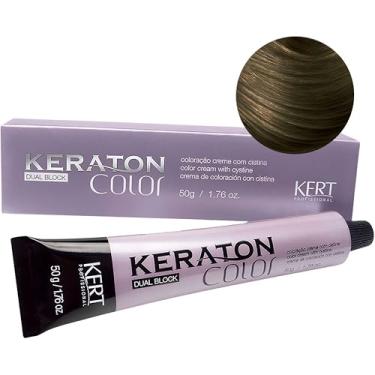 Imagem de Keraton Coloração Em Creme Permanente Para Cabelos Com Aminoácido E Cistína Color Dual Block 50 G Nº 5.1 Castanho Claro Cinza