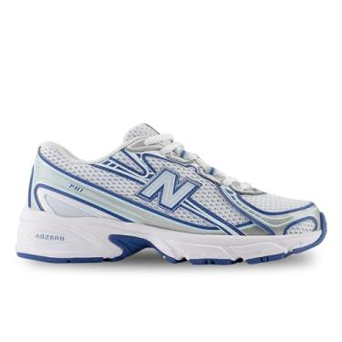 Imagem de New Balance 740, Branco, azul, 6.5 Women/5 Men