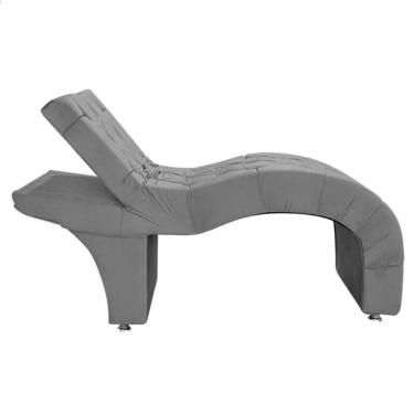 Imagem de Maca Estética Estofada Reclinável Ergonômica Suede Eliana Cinza