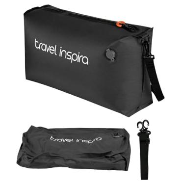 Imagem de Sacos a vácuo para bagagem de viagem, sacos de compressão reutilizáveis para malas de mão e mochila, cubo de embalagem de vedação a vácuo para pano (1 peça sem bomba)