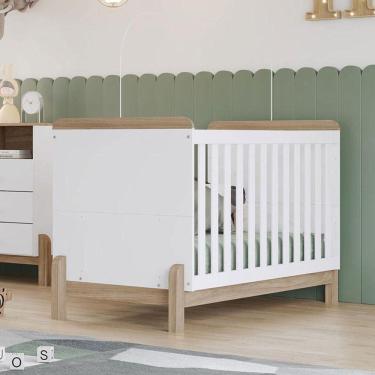 Imagem de Berço Mini Cama Ternura Ambiente Branco Jequitibá - Henn