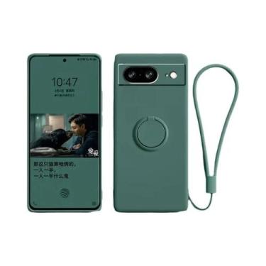 Imagem de Capa De Silicone De Cor Sólida Para Google Pixel 8 9 pro XL Com Suport