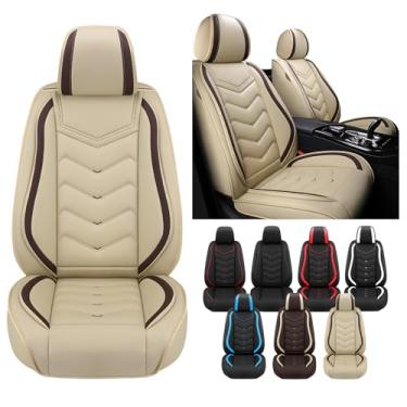 Imagem de Capas de assento de carro para Audi Q5 2009-2025, capa de assento de couro napa impermeável, capas de assento de carro antiderrapantes, compatíveis com airbag, conjuntos de capas de assento de