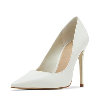 Imagem de Steve Madden Sapato feminino Noir Pump, Couro branco, 37