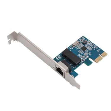 Imagem de aqxreight Placa de Rede para PC Porta RJ45 única Função Sem Disco Placa de Rede PCIe Gigabit Ethernet para Computador Desktop Velocidade Compatível Com 10 1000 Mbps Funcional 1000BASE Com de