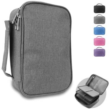 Imagem de Estojo Box Escolar Grande 100 Lápis Nylon Com 72 Elásticos (Cinza)