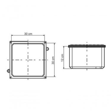 Imagem de Caixa De Passagem Tramontina 30x30 Alumínio Tampa Reversível