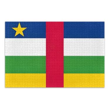 Imagem de Central African Republic Flag Adult Puzzle, Puzzle 500 Pieces Adult, Interlock Perfectly, Home Decor Gift Party for Men Women
