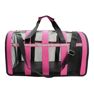 Imagem de Bolsa Grande Transporte Pet Gato Cachorro Animais Estimaçao Faixa Refletiva Passeio Viagem Caminhada Carro Aviao Lazer
