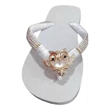 Imagem de Chinelo Havaianas Customizado Coruja Com Strass-Feminino