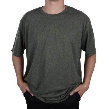 Imagem de Camiseta Masculina Ogochi MC Casual Plus Size Verde - 0065-Masculino