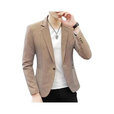 Imagem de Terno Masculino Slim Fit Respirável Moda 2023 Estilo Coreano Camisa El