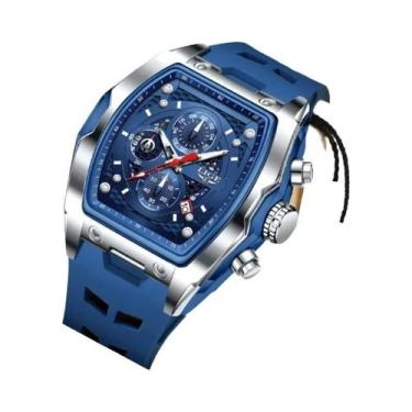 Imagem de Relógio Masculino De Quartzo LIGE Com Pulseira De Silicone Luminosa À 