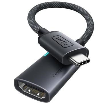 Imagem de INIU Adaptador USB C para HDMI (4K @60Hz), adaptador USB-C (4K HDMI), para MacBook Pro, MacBook Air, iPad Pro, iMac, iPhone 17 16 Pro Max, Pixelbook, Surface Pro, Dell, XPS, Galaxy, branco