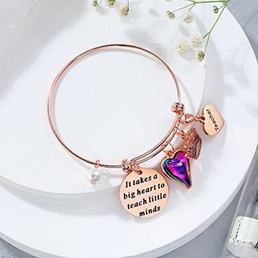 Imagem de Presentes de Natal para filha, mãe, avó, professora, prima, tia, pulseiras femininas, joias de ouro rosa, coroa de coração, pingente de pérola, pulseira, presente de aniversário de agradecimento