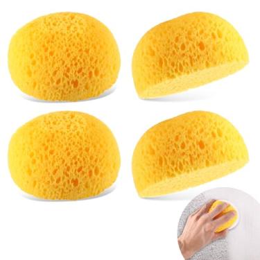 Imagem de Esponjas de textura Knockdown, 4 peças, reparo de remendo, ferramenta de parede de drywall, pintura DIY, teto, parede, textura, esponja, tinta, cerâmica, argila, esponjas, decoração de casa