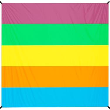 Imagem de Cobertor de praia 198 cm × 203 cm – Tapete grande à prova d'água, à prova de areia, sem areia, para 1 a 5 adultos, leve, durável, compacto para praia, viagem, acampamento, caminhada, piquenique