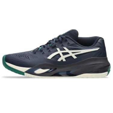 Imagem de Asics Tênis masculino Gel-Resolution X, Meia-noite/creme, 9.5 Wide
