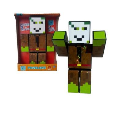Imagem de Boneco stick pamonha minecraft youtuber gamer novo original - Turma Do