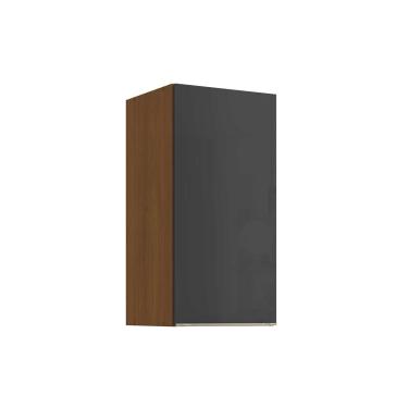 Imagem de Armário Aéreo p/ Cozinha Vibra T642 c/ 1 Porta 40cm Canela/Grafite Lacca - Kappesberg