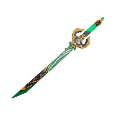 Imagem de Espada Samurai Faca Ninja Blocos De Montar Brinquedo Para Crianças Mod