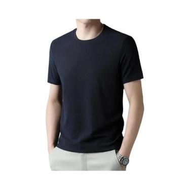 Imagem de 2024 novo waffle masculino em torno do pescoço manga curta camiseta ve