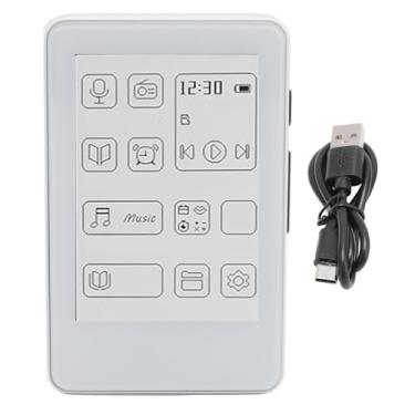 Imagem de Cryfokt Leitor de MP3 Com, Tela de Tinta de 2,7 Polegadas, Som HiFi, Carregamento Tipo C, Livro Eletrônico, para Casa, Ao Ar Livre, Viagens, Reprodução de Música, Leve, Grande