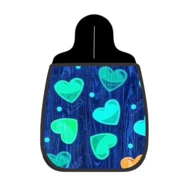 Imagem de Lixeira De Carro Organizador Lixinhocar Corações Verdes Neon