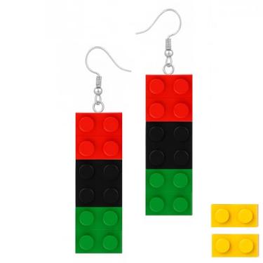 Imagem de Mall of Style Conjunto de joias, brincos e colar Black Lives Matter - Joia Juneteenth, One Size, Aço inoxidável, Sem Pedra Preciosa