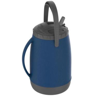 Imagem de Garrafa Térmica Soprano Atacama 2,5 Litros Resistente Azul, 2,5L, Azul
